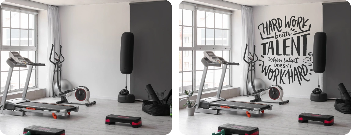 Gym | Plaster – Inspirational Quote Wall